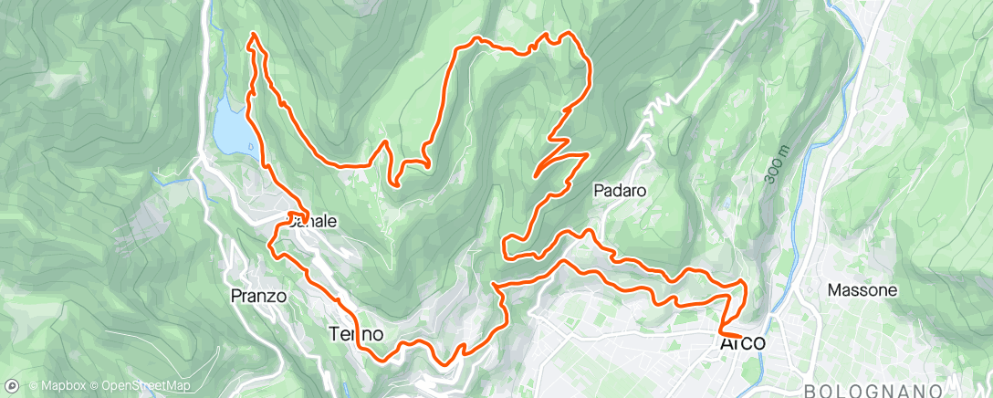 アクティビティ「Tenno trail」の地図