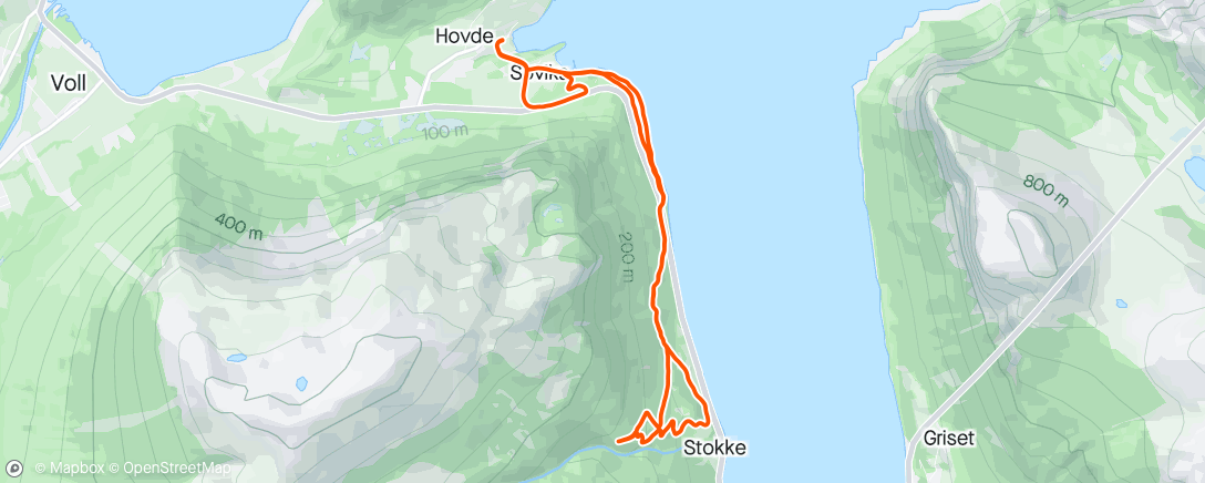 Map of the activity, Morning Trail Run