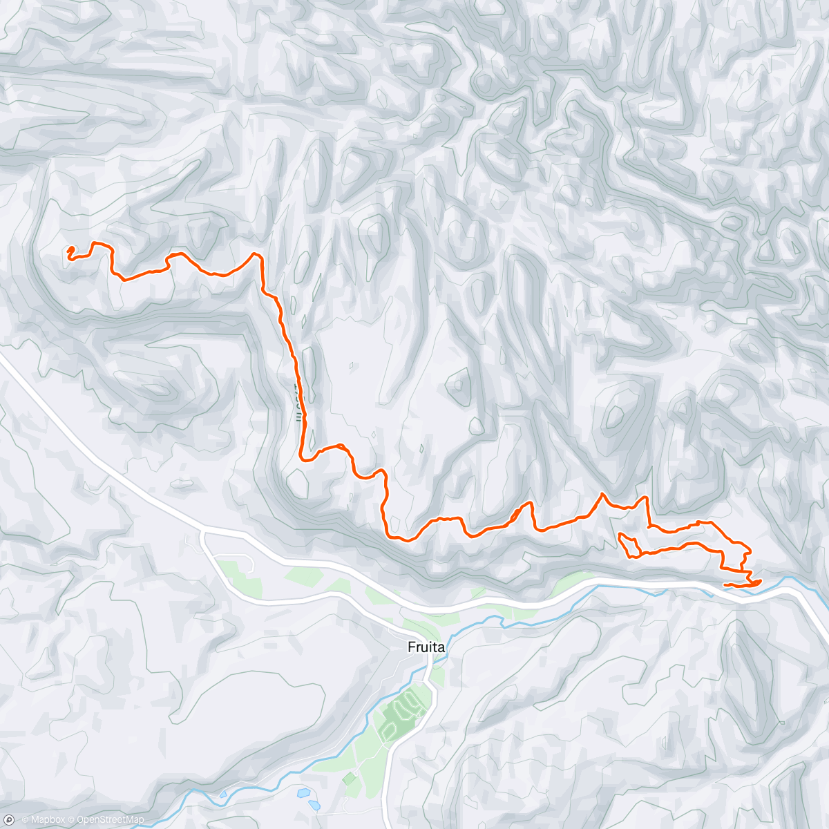 Map of the activity, Navajo Knobs- Capitol Reef NP