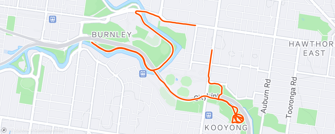 Mappa dell'attività Afternoon Run