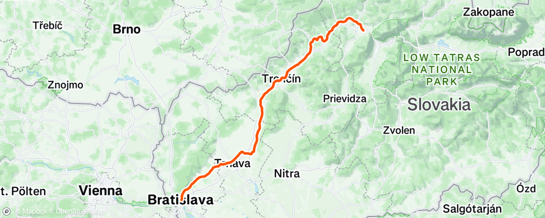 Map of the activity, Morning Ride