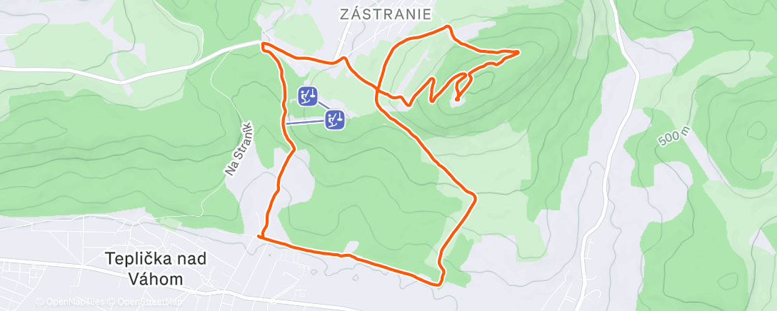 Map of the activity, Vianočný Straník