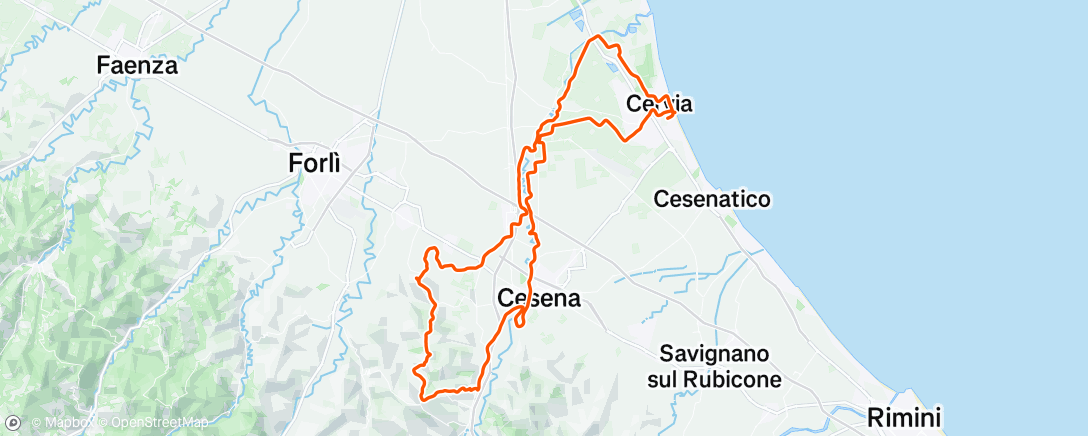 Map of the activity, Morning Ride