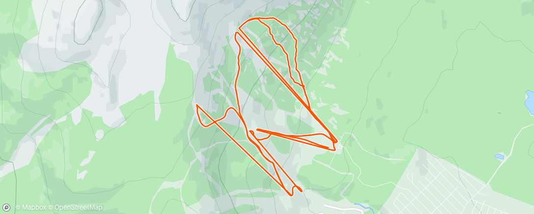 Map of the activity, Катание на сноуборде (после обеда)