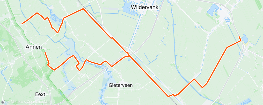 Map of the activity, Trainingsavond cycling buffels 🦬
