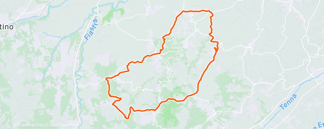 Map of the activity, Sessione di e-mountain biking pomeridiana