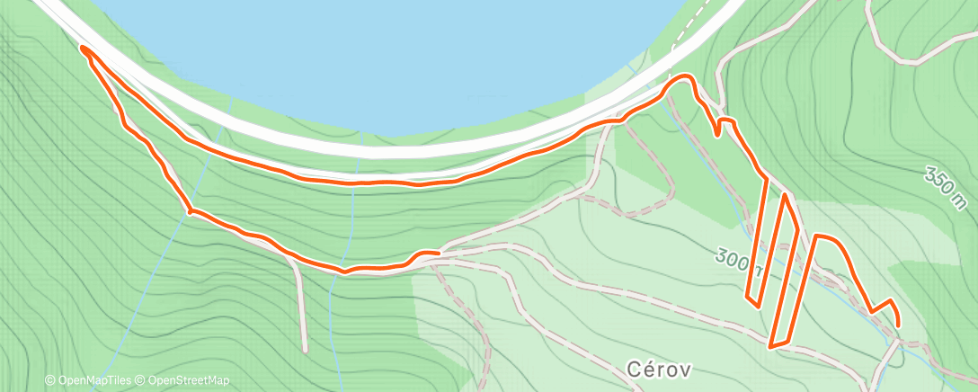 Map of the activity, Afternoon Walk