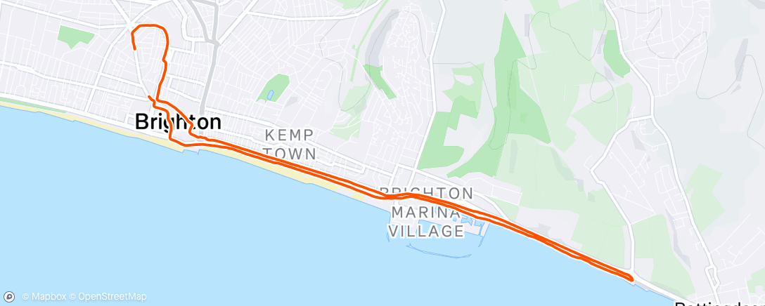 Mapa de la actividad (Lunch Run)