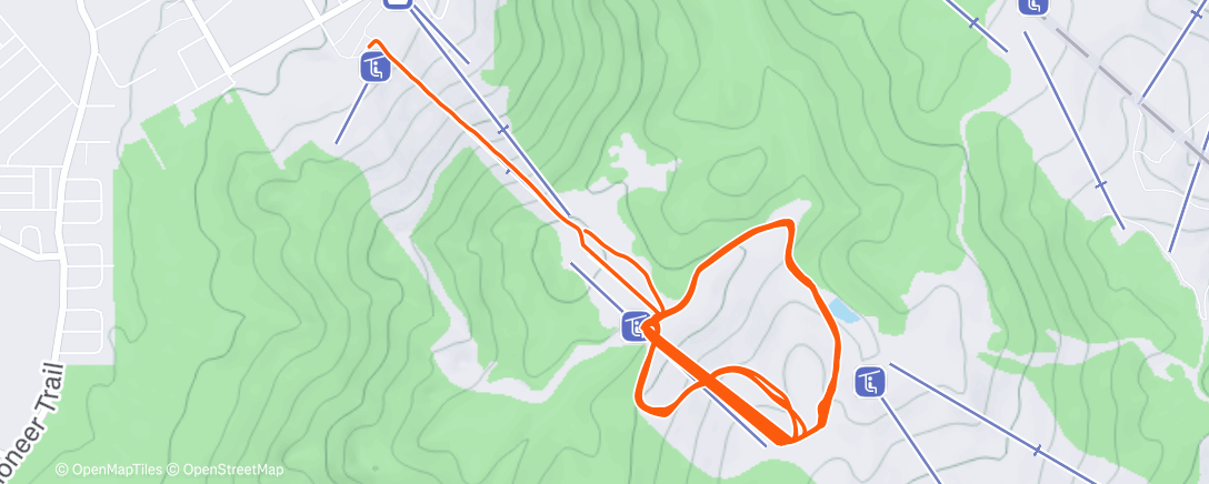Map of the activity, Morning Alpine Ski