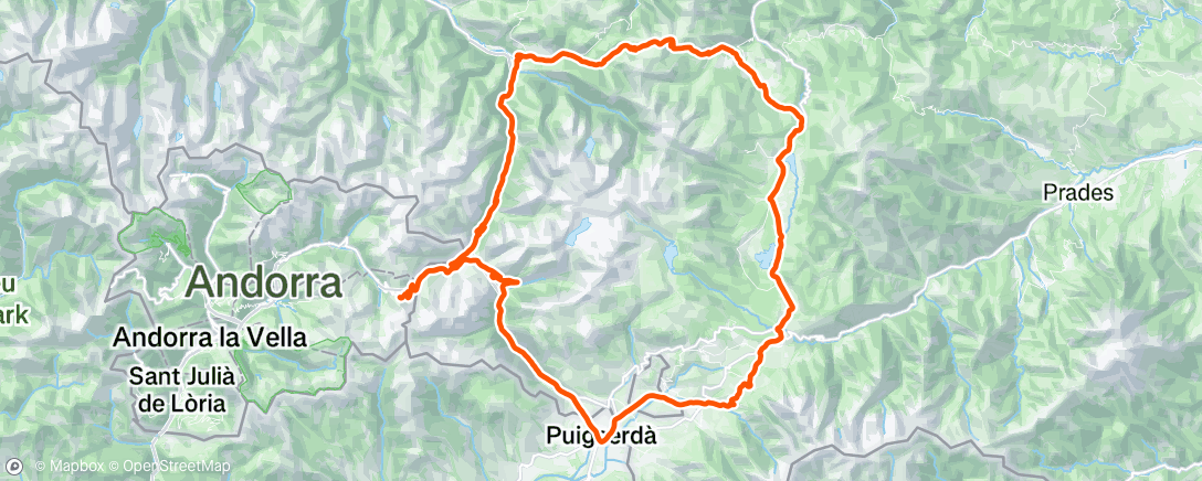 Map of the activity, Altitude camp - day 14 group ride 🤩