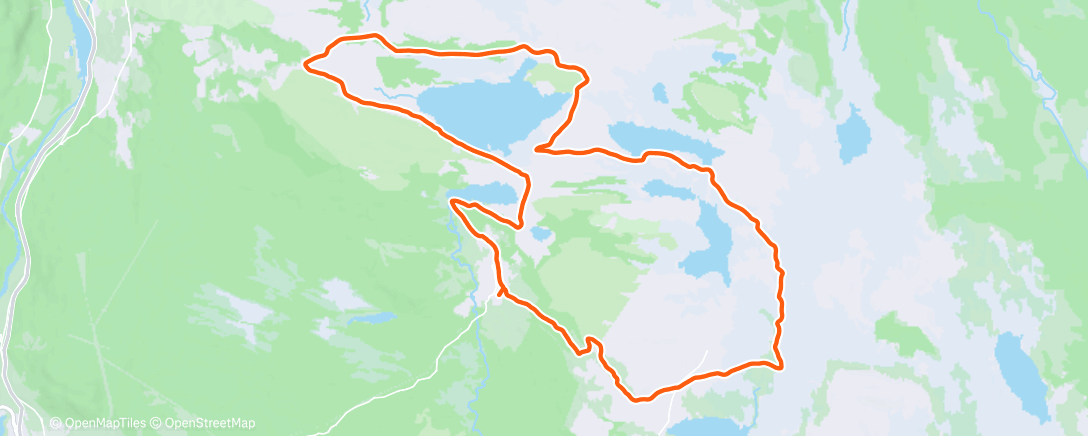Map of the activity, Lunch Nordic Ski
