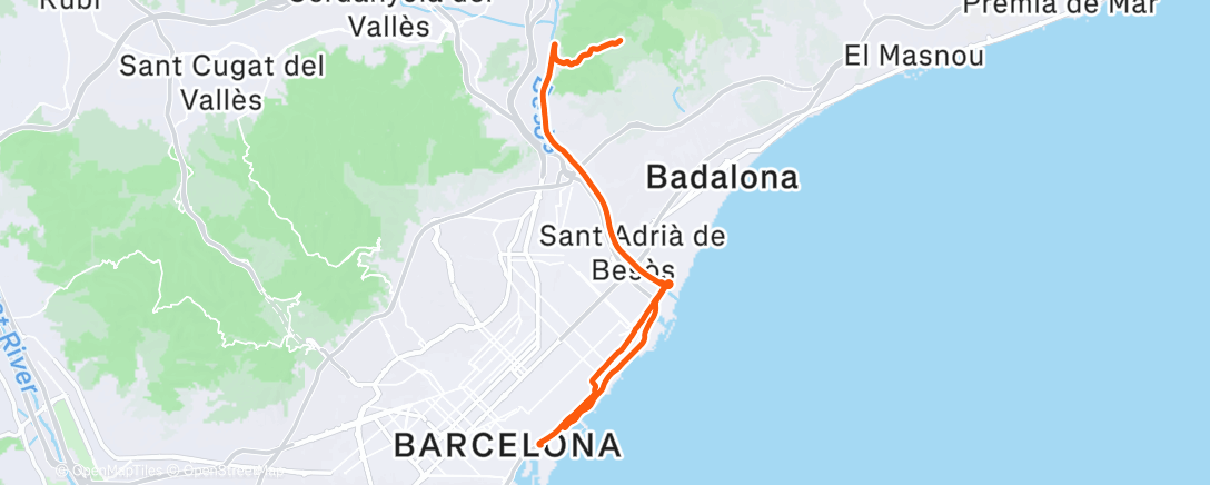 Map of the activity, Vueltita