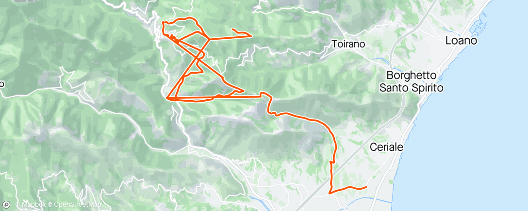 Mapa de la actividad, Backcountry tour Castel Vecchio