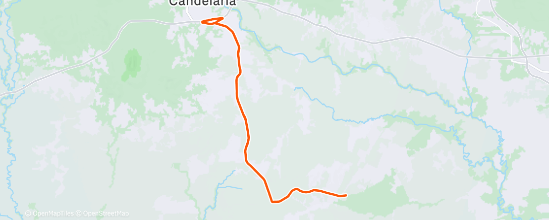 Map of the activity, Girinho da véspera de natal