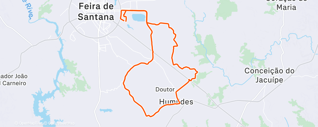 Map of the activity, Rio da Prata...