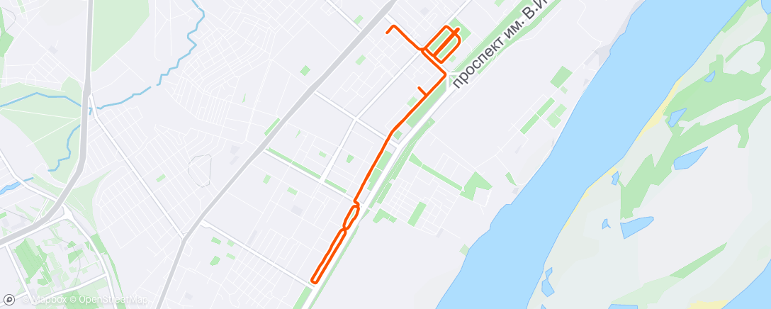 Map of the activity, Lunch Run