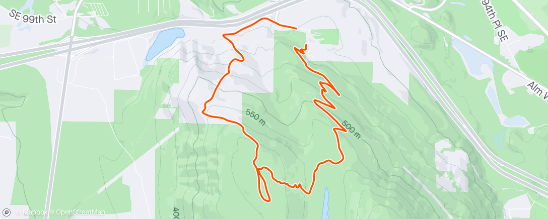 Map of the activity, Morning Ride