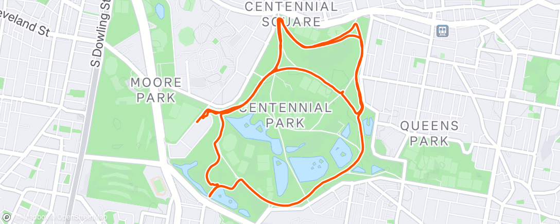 Map of the activity, Runnin off the jet lag