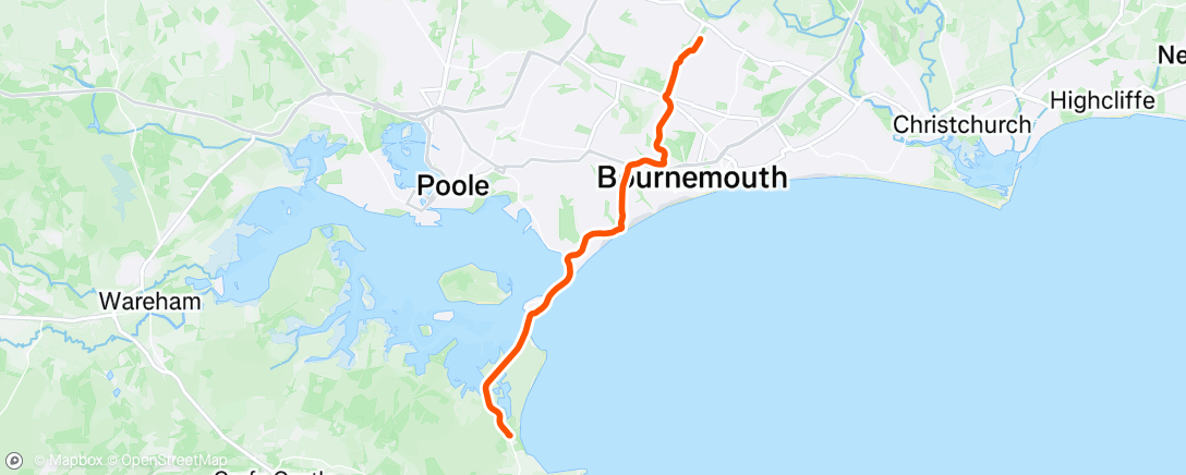 Map of the activity, Afternoon Ride