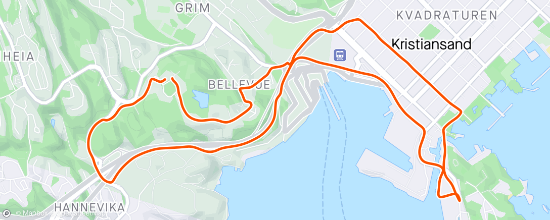 Mapa de la actividad, Rolig runde med Gjermund