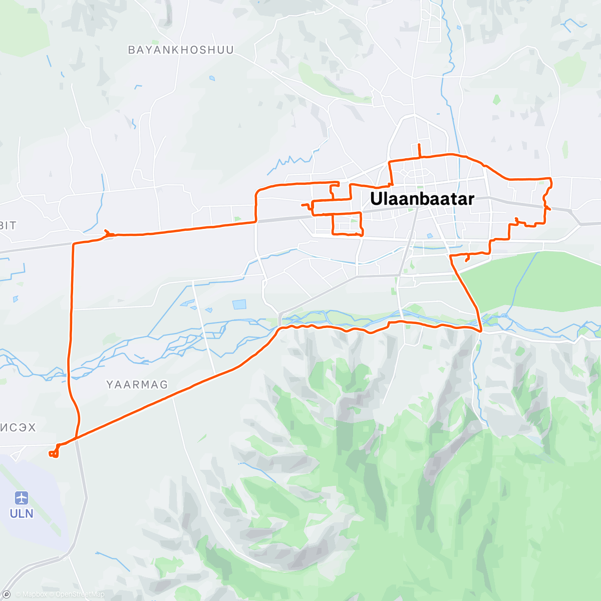 Map of the activity, 🚴🏼‍♂️📲оттер📦