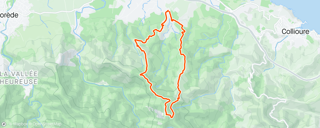 Map of the activity, Rando tour de la Massane