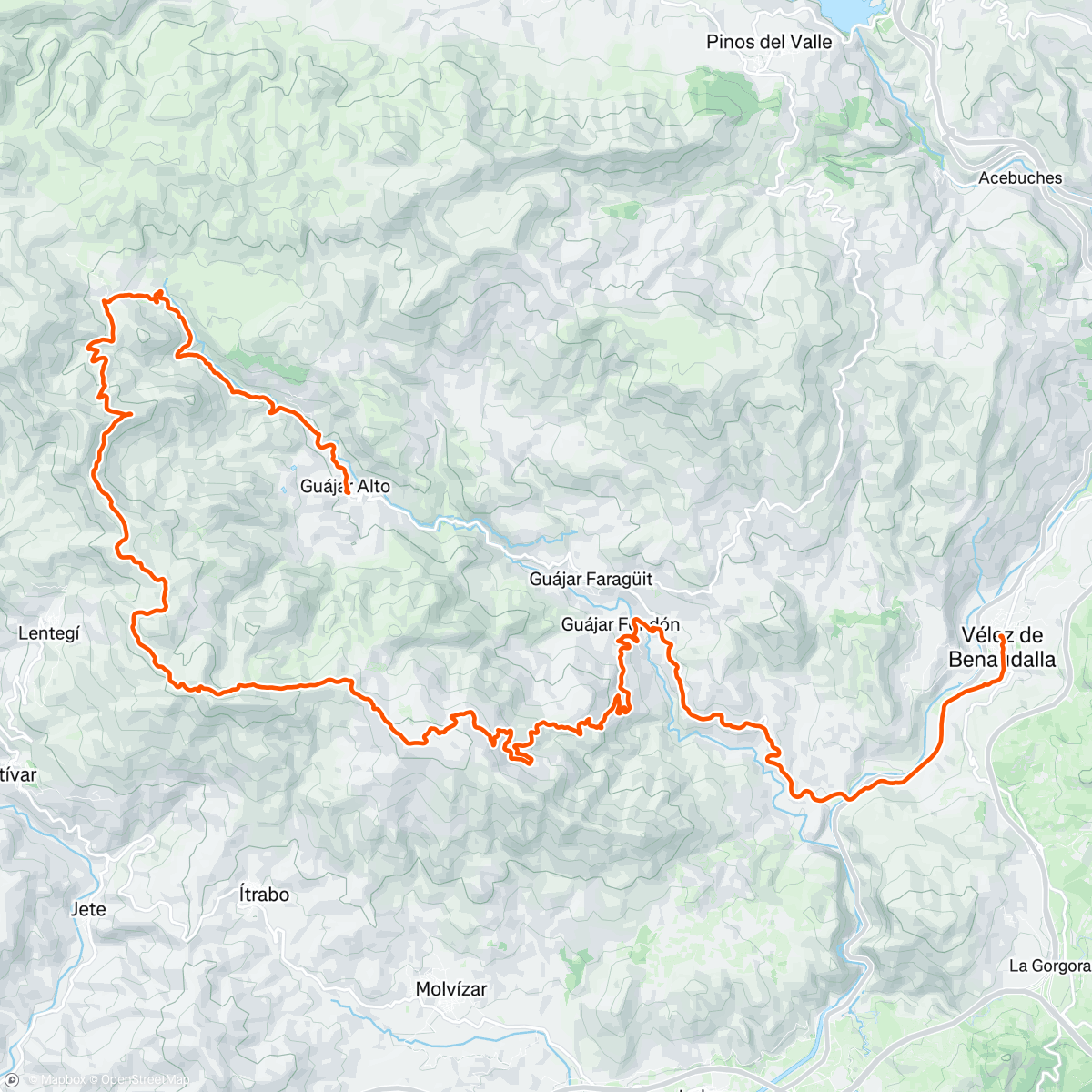 Map of the activity, your gravel wet dream