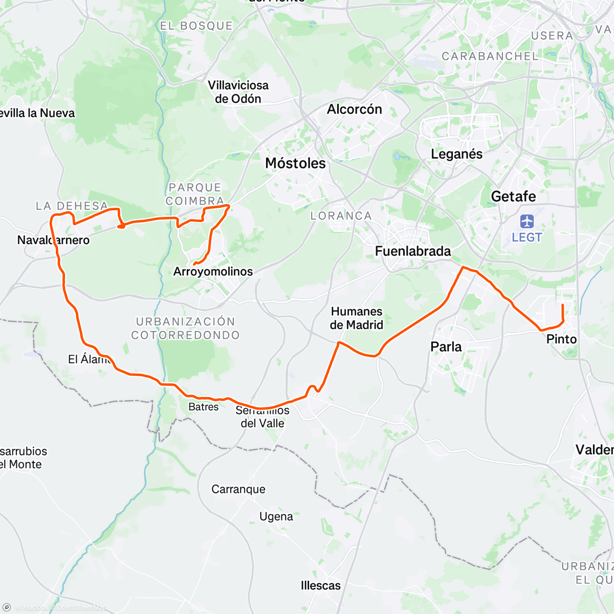 Map of the activity, De paseo por 