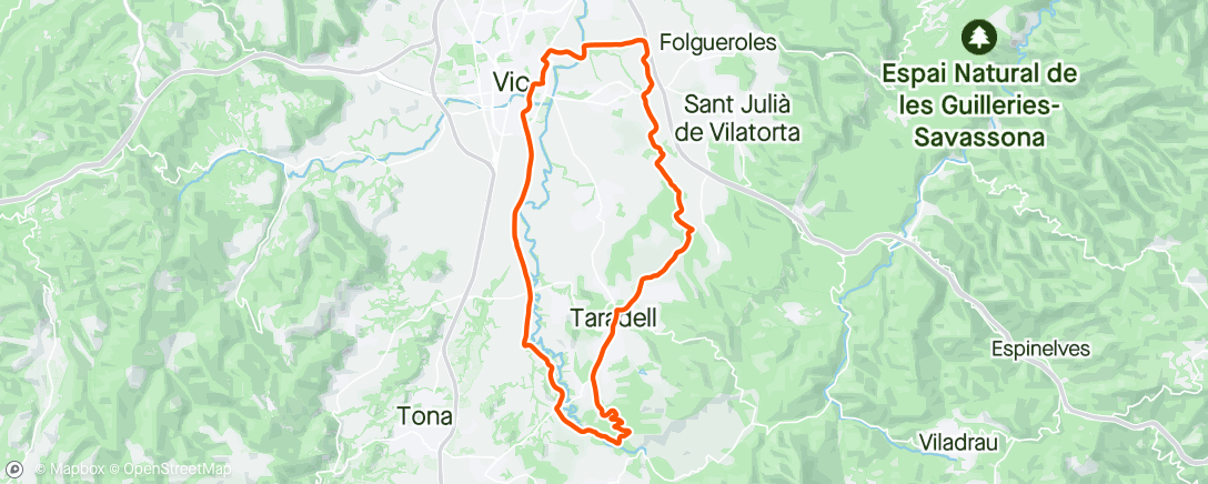 Mapa da atividade, Bicicleta de gravilla matutina