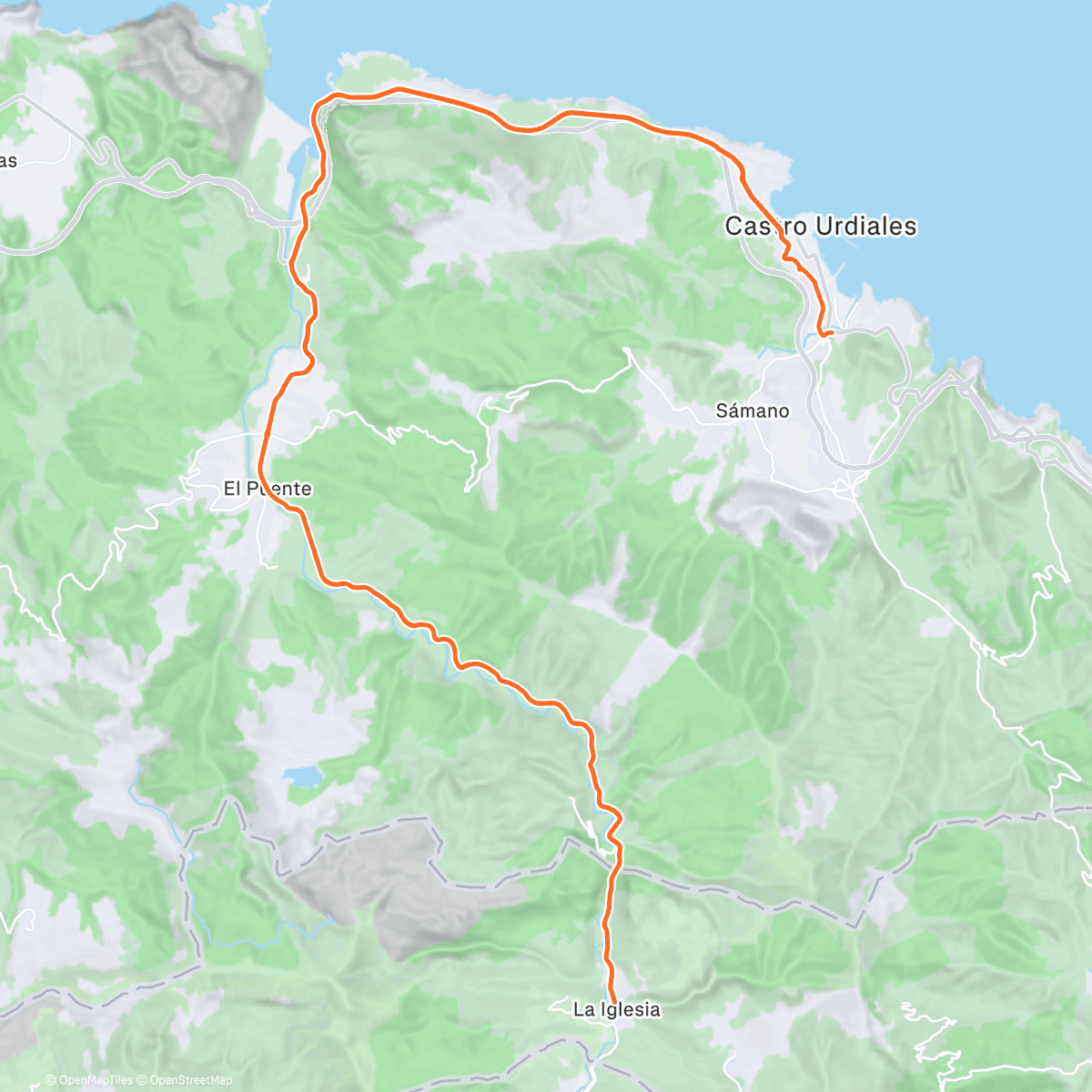 Map of the activity, 2°Salida con el tándem con Javi Montesol Trucios Castro.