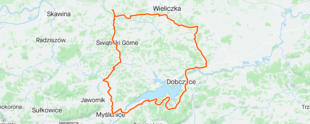 Map of the activity, Wujo Ride