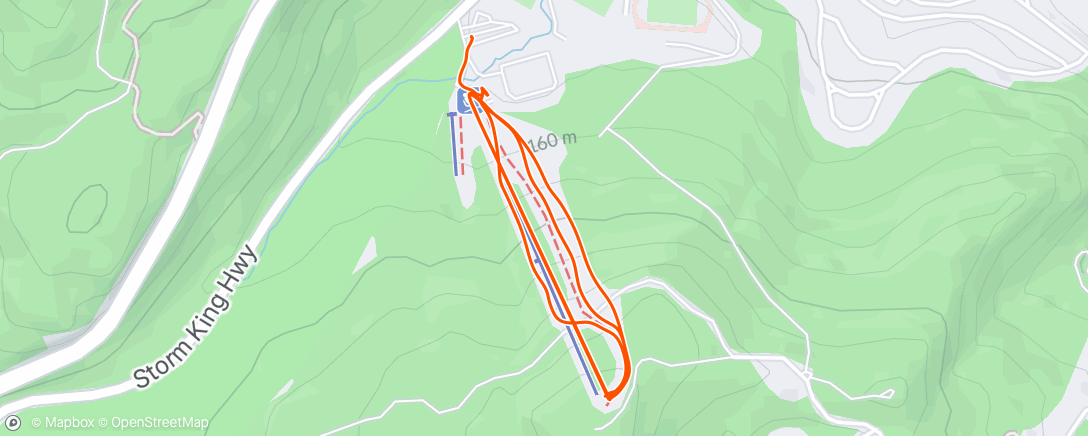 Map of the activity, Evening Alpine Ski