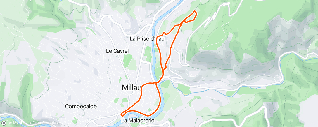 Mapa da atividade, Décrassage Lozère Trail 🌦