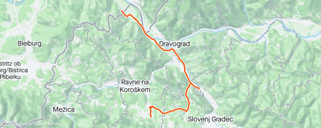 Map of the activity, Afternoon Ride