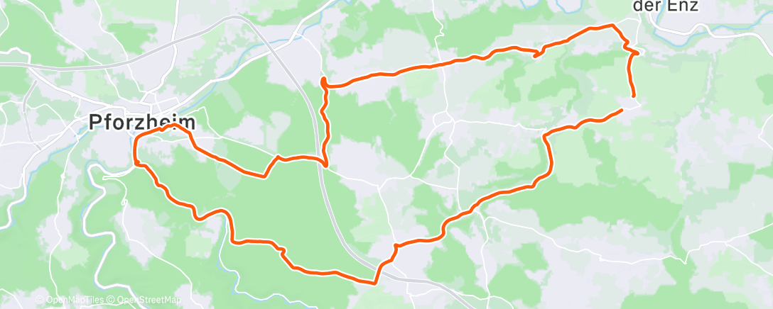Map of the activity, Krankenbesuch Helios Klinik PF.