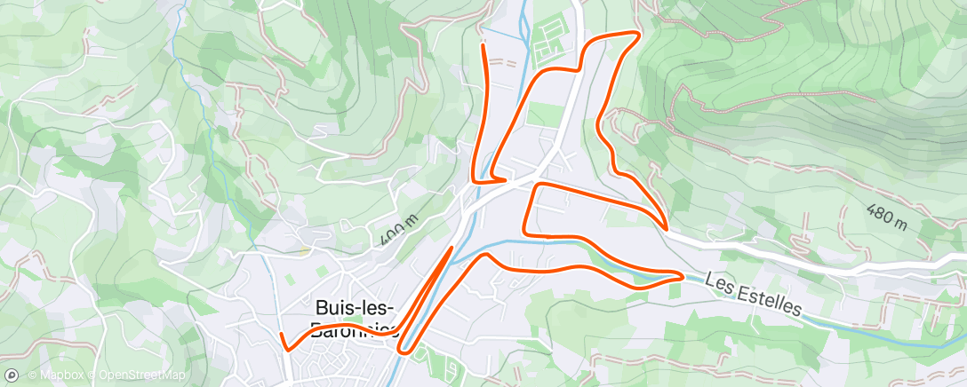 Map of the activity, Dernière sortie de l’année mais pas de jambes ce soir 😢🎉🥂🎊