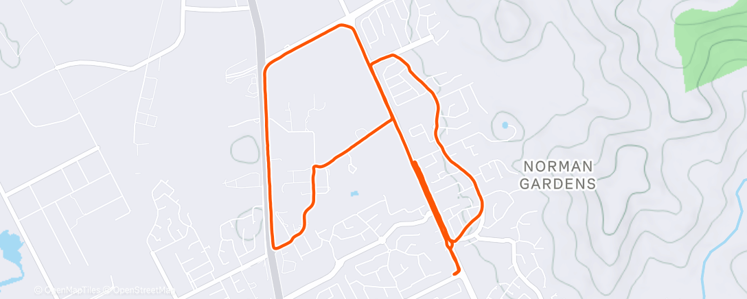 Map of the activity, Morning Ride
