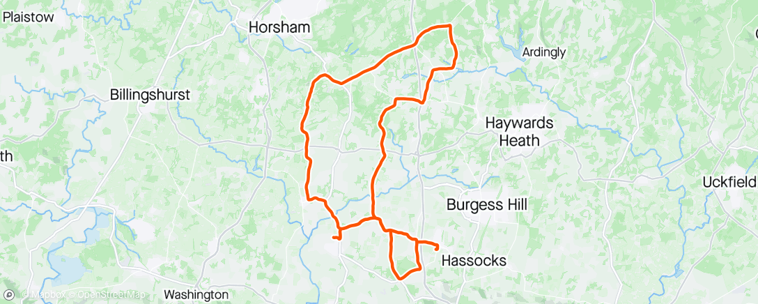 Map of the activity, Lovely morning for a ride out with the SRVC fam 👌🏽