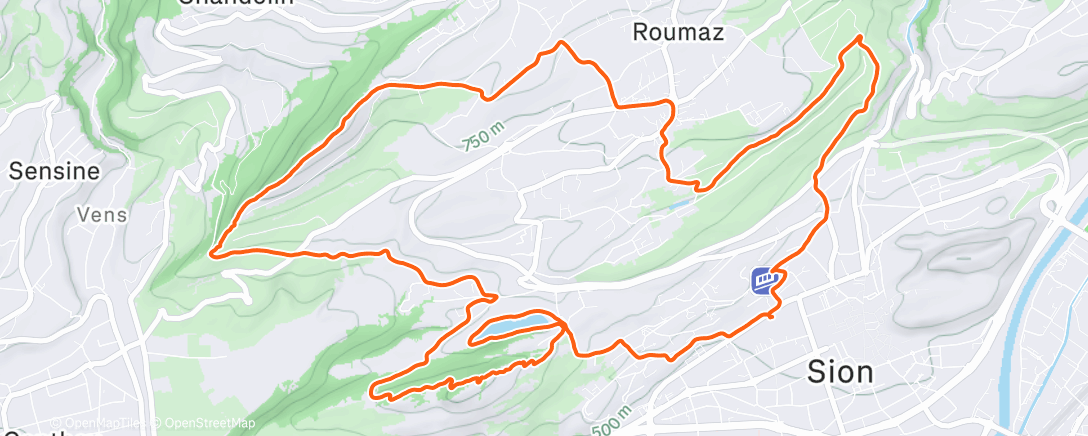 Карта физической активности (Chasseuses - 🏰 Soie)