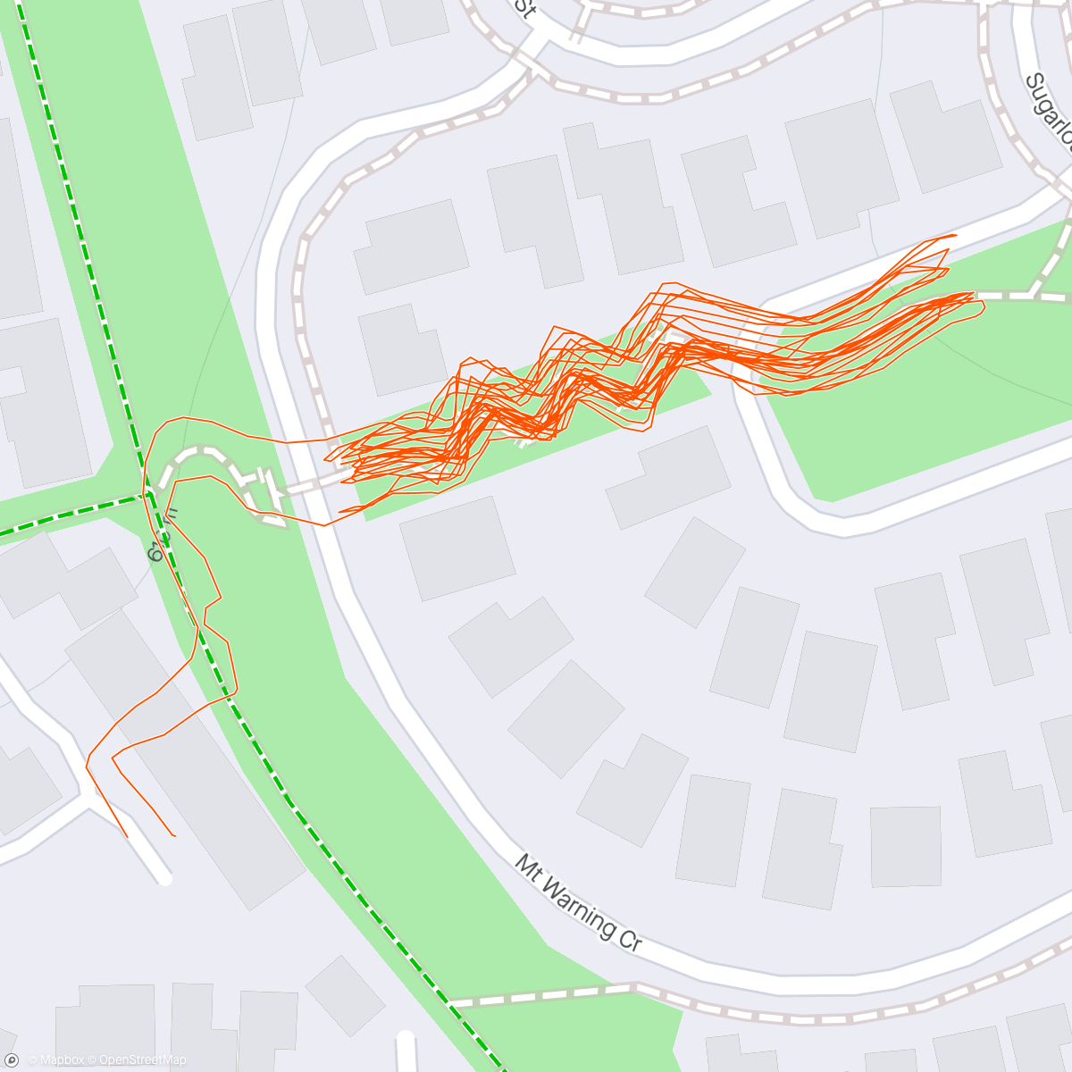 Map of the activity, 3km of stairs
