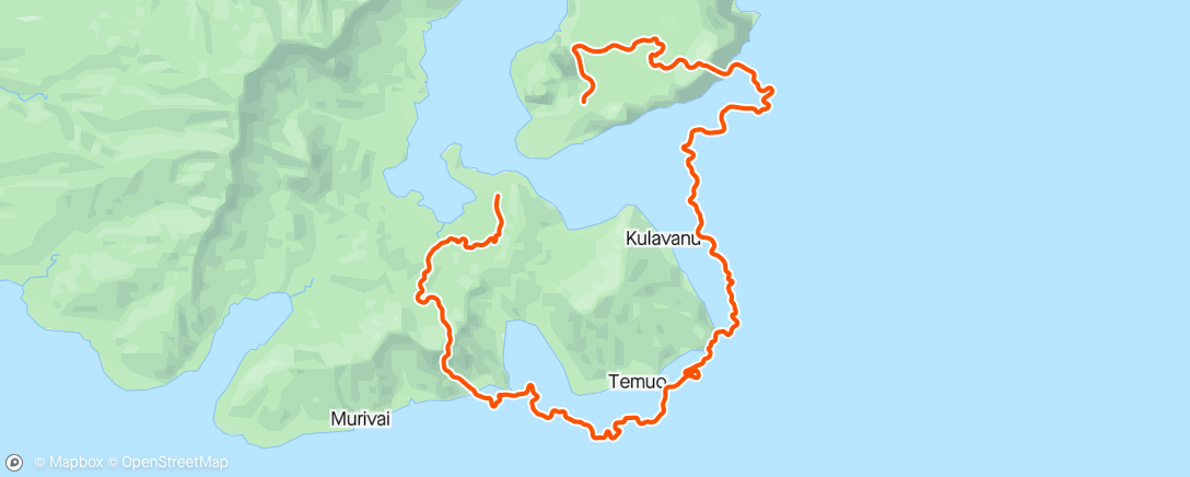 Map of the activity, Zwift - C) 90% FTP // 4x8' @75 RPM in Watopia