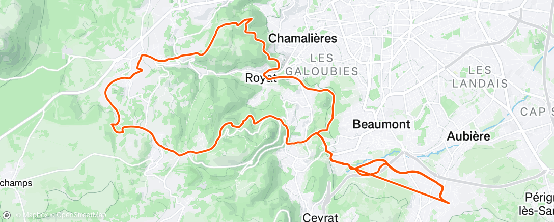 Map of the activity, Post crevaison