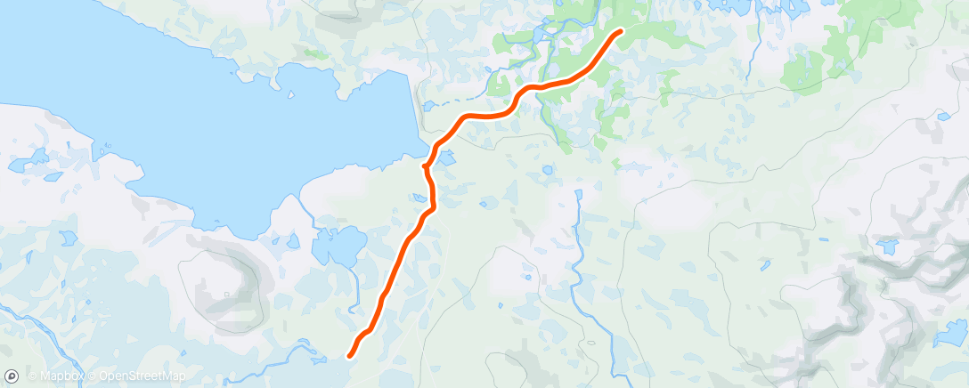 Map of the activity, Fjellski og pulk
