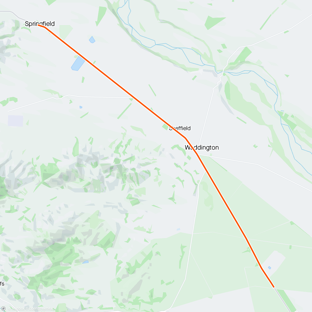 Map of the activity, ROUVY - Springfield - Dunsandel ~ New Zealand