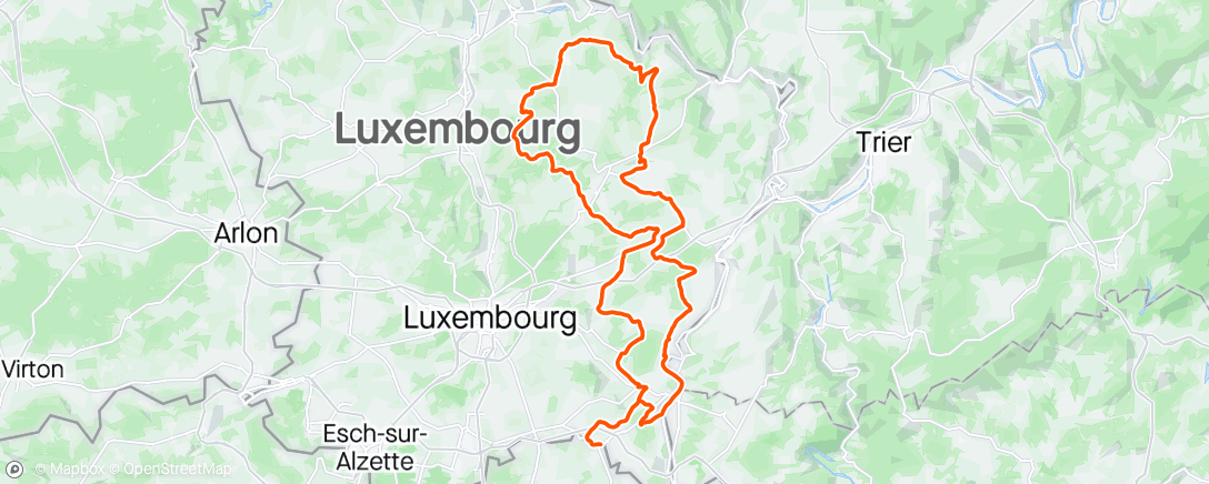 Mapa da atividade, UCI Gran Fondo Luxembourg by the Schleck Brothers