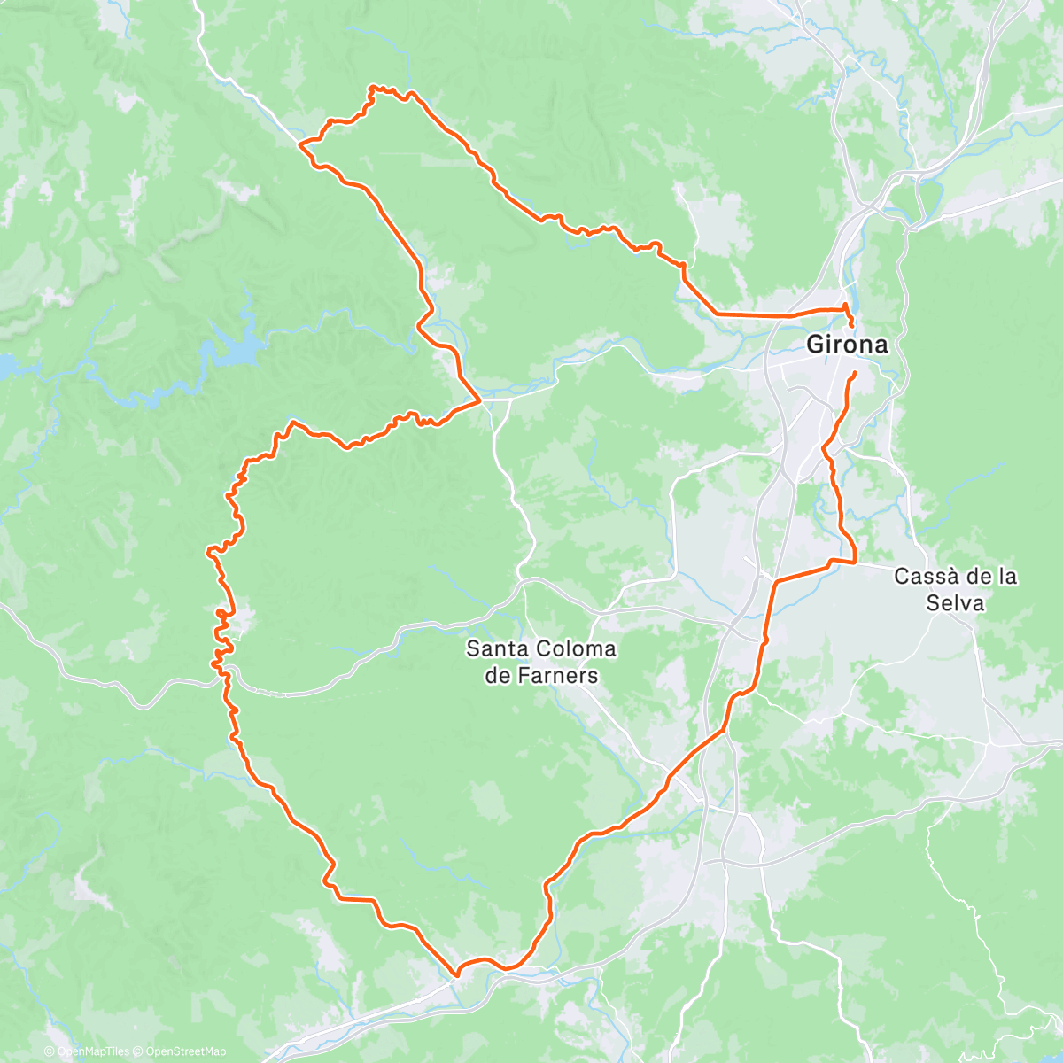 Map of the activity, Morning Ride