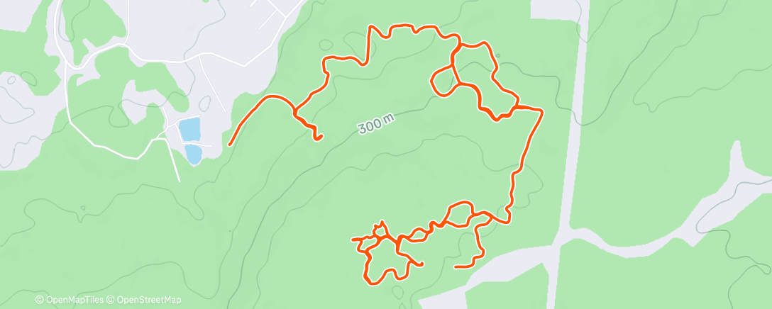Map of the activity, Lunch Nordic Ski