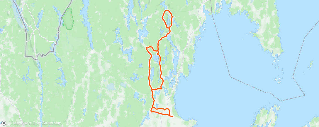 Map of the activity, Morning Ride