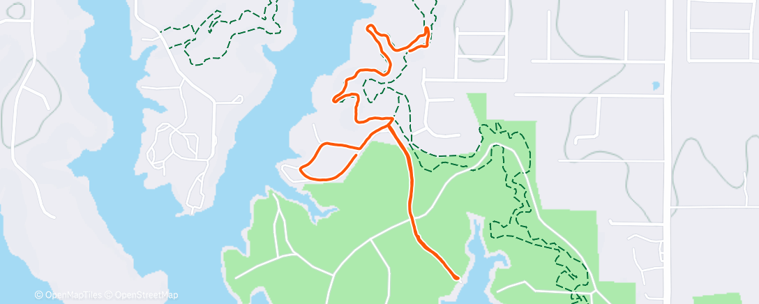 Map of the activity, Afternoon Hike