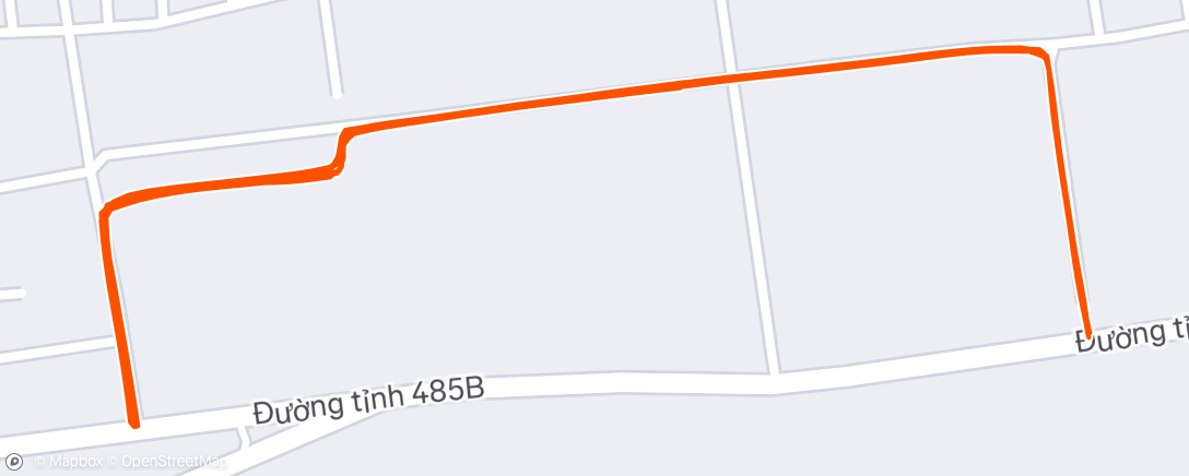 Map of the activity, Morning Run